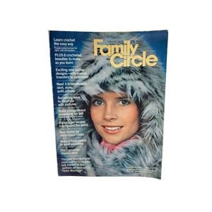 Family Circle Magazine January 1973 Vintage Crochet Needlework Recipes